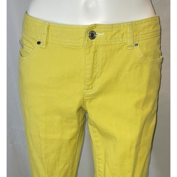 Michael Kors Bling Lime Green Jeans - Size 2 - Picture 9 of 13